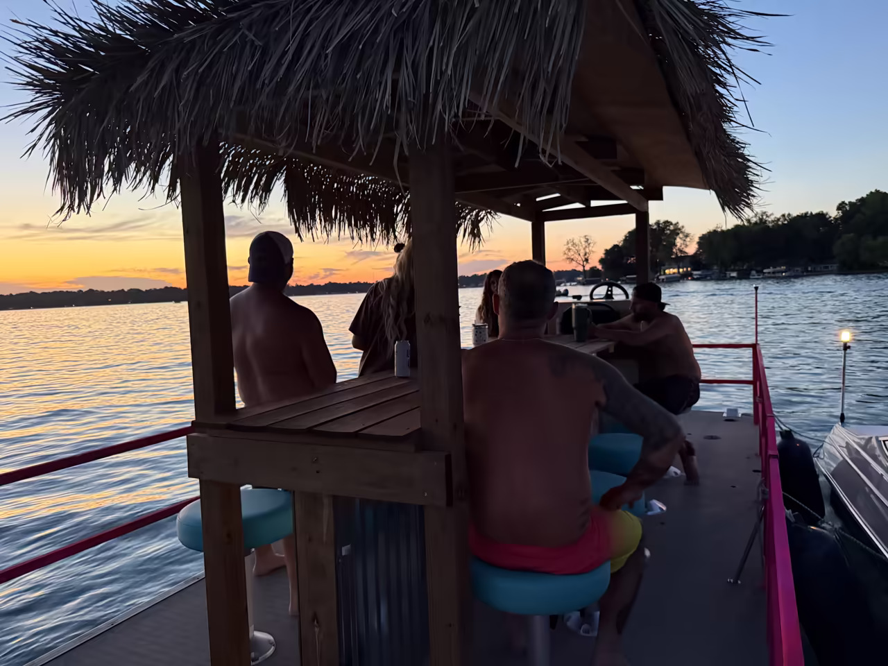 Party boat on the water
